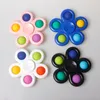 Spinner Toy Pop Tie Dye Simple Popper Hand Spinng for ADHD不安、ストレス緩和感覚Toy5282930