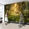 3d wallcovering wallpaper الخيال غابات الروح الغزلان الحيوان جدارية الحديثة الديكور المنزل للماء خلفيات جدار الجدار