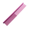 Färgglada rostfritt stål Pet Dematting Combs Beauty Tools Dogs Katter Grooming Comb tar bort lös underrockmattor Tasslar Knutar Rundade tänder Professional JY0983