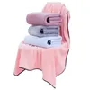 Towel 90x180cm Coral Fleece Bath For Home Bathroom Spa Solid Color Thicken Super Absorbent Soft Long Large