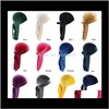 Velvet Durag Men'S Turban Cap 12 Colors Women Headwear Breathable Hip Hop Long Tail Hair Accessories Styling Tool 50Pcs C5Xaa Zxbew
