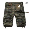 Pantaloncini da uomo Pantaloni corti da spiaggia scozzesi alla moda da uomo Casual Camo Camouflage militare Bermuda da uomo cargo