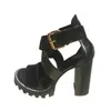 Nueva Pendiente Las Sandalias Verano إصدار Coreana la comoda moda salvajediamantes enbrutocontacones tacon alto35-41 mjjj1587