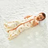 pureborn born Baby Sleepsack Cotton 2-Way Zipper Baby Wearable Blanket Cartoon Bear Sleep Bag Sack Clothes All Season 211025