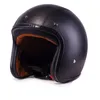 خوذات الدراجات النارية دراجة نارية راكب الرجعية الوجه المفتوح خوذة Casco Casque Moto Vintage Dot S M L XL Matte Black Cemotorcycle