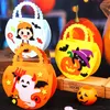 Regalo Wrap Halloween Borsa per dolci borse per bambini FAI DA TE FAI DA TE Guadagna Feltro Regali Borse Tote Pumpkin Borse 6 Stili JJA9102