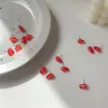 Stud Cute Simple Small Red Earrings For Women Girls 2021 Fashion Melograno Seeds Design Jewelry Regali di Natale