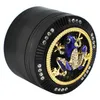 52mm Diamond Herb Grinder Animal Pattern Tobacco Muller Crusher 4 Layers Metal Grinders Smoking Accessories ZZA3321