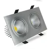 Downlights Quadratisches Einbau-Downlight COB 7W 9W 12W 14W 18W 24W LED-Deckenleuchte AC110V -240V Spotlicht mit Treiber für Heimdekoration