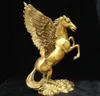 Chinese Feng shui Bronze Brass lucky Wealth Animal Fly Zodiac Year Horse Statue5725183