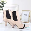 2021 Luxus Damen Stiefel Gedruckt Marke Martin Stiefel Plattform Arbeit Stiefel Damen High Heels Damen Designer Winter Schuhe