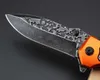 F96 Pocket Folding Knife Fastopen Steel+Aluminium+Tie Flower Handle Tactical Rescue Hunting Fishing EDC Survival Tool Knives for Man A1522