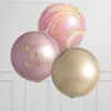 40 Zoll Laser Pearl Pink Luftballons Aluminiumfolie Schmetterling Geburtstagsfeier Weihnachten Valentinstag Dekorationen Hochzeit BabyShower