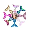 8 couleurs mode créative paillettes fille enfants pinces à cheveux fournitures de fête conception arc-en-ciel paillettes cheveux arcs pour les filles livraison gratuite