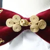 Hoge kwaliteit 2020 ontwerpers merk mode strikje stropdassen voor mannen Chinese stijl fluwelen metalen strik cravat luxe bruiloft bowies