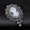 Булавки, броши Lady Vintage Cameo Викторианский стиль Свадьба Женщины Подвеска Брошь