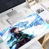 Anime Demon Slayer Mousepad Impressão de HD Jogadores de Computador Locking Bloqueio Borda Mouse Pad XXL90X40CM Teclado PC PAD PAD CSGO