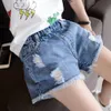 Baby Girls Shorts Jeans Calças Projeto Verão Crianças Crianças Denim para Calças Criança Roupas Meninas 210723