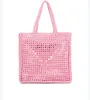 Women Straw Shopping Bag Wine Coconut Fiber Tote Bags Ladies Summer Fashion Beach Crochet Pouch290R