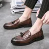 Fashion Comfy Loafers tassel Autumn Slip on Men s Moccasins Male Footwear Brand Leather Men Casual Shoes Moccain Caual Shoe