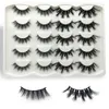 5D Mink Eyelashes Eyelash Eye Makeup 3D False Lashes Soft Natural Long Tjock Extension 10 Par Beauty Makeup Tools