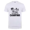 Nie potrzebuję terapii Camping T Shirt Life Camp S T-shirt Happy Funny Traveler National Forest Graphic Tee 210706