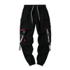 Powow Letnie Czarne Hip Hop Cargo Spodnie Mężczyźni Streetwear Bawełna Joggers Moda Dressants Casual Harem Spodnie 210406