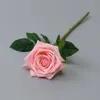Decoratieve bloemen Multicolor Moisturizing Rose Flower Single Stem Goede Kwaliteit Kunstmatige Voor Bruiloft Decoraties RH2418