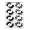 Partihandel 8Pairs 6D Fluffy False Eyelashes 2 stilar Mixed Faux Mink Fake Eyelash Multilayer Crossed Soft Lashes Extension Multipleack