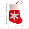 Mini Christmas Stocking Sneeuwvlok Bestek Kerstmis Home Decoraties Mes Vork Servies Houder Kerst Gift Bag