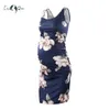 Pack of 3pcs Pregnancy Premama Dress Side Ruched Maternity Dresses Womens Clothing Flattering Sleeveless Tank Tops Dresses Q0713