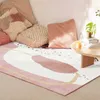 Bubble Kiss Art Tappeti astratti per la camera da letto della ragazza Nordic Geometric Line Pattern Home Living Tappeti decorativi in velluto di cristallo 210917