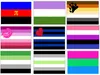 무지개 깃발 배너 3x5ft 90x150cm 게이 프라이드 플래그 폴리 에스터 배너 다채로운 LGBT 레즈비언 퍼레이드 장식 더 많은 스타일