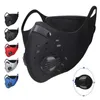 Nieuwe verstelbare fietsen Gezichtsmaskers Sport Trainingsmasker PM2.5 Anti-vervuiling Running Mask Activated Carbon Filter Wasbare Masker Motorfiets Auto