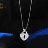 Pendant Necklaces Big Bling Zircon Silver Color Stone Long Chain Necklace For Women Choker Fashion Jewelry 2021