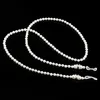 Gafas de lectura con cuentas de perlas blancas a la moda, cadena de gafas de sol, cordón antideslizante, soporte de cuerda para hombres y mujeres, regalos
