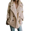jocoo jolee 여성 따뜻한 가짜 모피 코트 여성 가을 ​​겨울 테디 코트 캐주얼 대형 부드러운 솜털 양털 재킷 Overcoat 211019