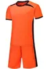 20 21 Oranje Blanco Spelers Team Aangepaste Naam Nummer Soccer Jersey Mannen Voetbal Shirts Shorts Uniforms Kits 0005