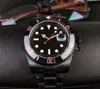 Fashionabla Blaken Watch Automatic Mechanical Movement 40mm All Black Dial Sapphire Glass 316 Precision Case rostfritt stål Watch274D