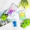 Plastic Aluminum Foil Bag Holographic Smell Proof Bags Reclosable Zipper Pouch Storage Package with Hanging Hole