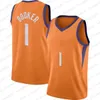 Баскетбольные майки Devin 1 Booker Chris 3 Paul Steve 13 Nash Charles 34 Barkley Black White The Valley Jersey