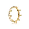 Anello Pandora in argento sterling 925 di alta qualità al 100% Anello in oro Corolla abbagliante Farfalla Anello aperto Gioielli Amanti di fidanzamento Fashion297G
