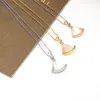 BGARI最高品質のネックレスダイヤモンド18Kゴールドメッキ最高品質ジュエリーネックレスラグジュアリーデザイナーオフィシャルプロフィクション5aファッション絶妙な贈り物