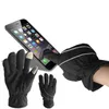 Fingerless handskar handske mode pekskärm mjuka vinter varmare smartphones för körning gåva män xf052