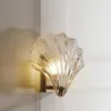 Lampa ścienna Nordic Copper Nowoczesne światło Luksusowe Shell salon Tło sypialnia dzieci nocne ZM1205