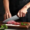 8 "بوصة سكاكين المطبخ اليابانية 67 طبقات دمشق نمط الشيف سكين شارب سانتوكو الساطير تشريح فائدة سكاكين أداة edc جديد