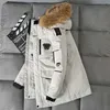 Down Jacket Mens Fashion Workwear Style Young Puffer Kort förtjockad Outdoor Warm Winter White Duck Coats 211214