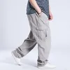 Men's Pants Fashion Cargo Men Casual Straight Loose Baggy Trousers Streetwear Hiphop Harem Clothing