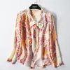 orange silk shirt women