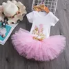 1 an bébé fille anniversaire Tutu robe enfant en bas âge filles 1ère fête tenues nouveau-né robe de baptême 12 mois Infantil vêtements de baptême K5947230